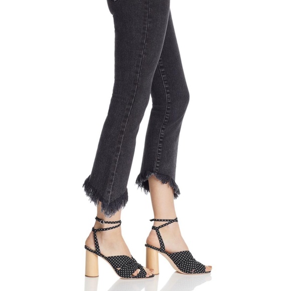 Women's Callie Crop Bootcut Frayed - Hem Jean - Picture 1 of 4